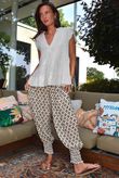 Ren Tiles of Marrakesh Shirring Cuff Pant Khaki